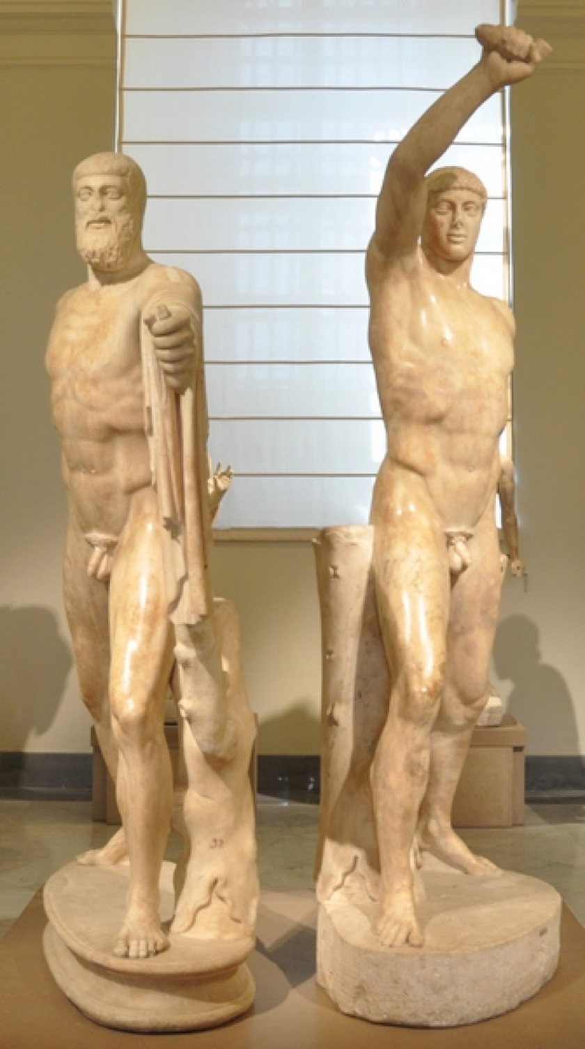 Roman marble copy of the tyrannicides statue of Harmodius and Aristogeiton